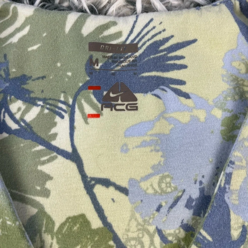 Nike Dri-Fit Women's Green Blue ACG Floral Tank Top Size Medium